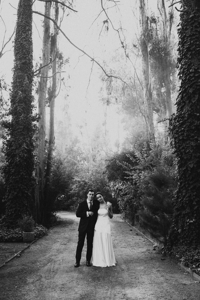 Mandi and Felipe on their wedding day