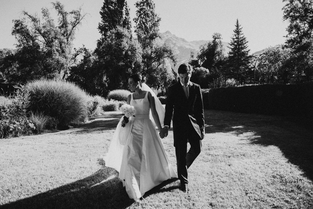 Andrea and Guillaume on their wedding day
