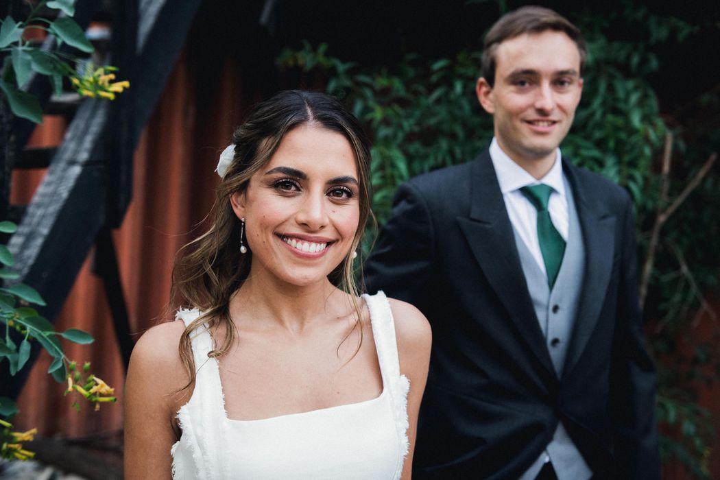 Anto and Fran on their wedding day