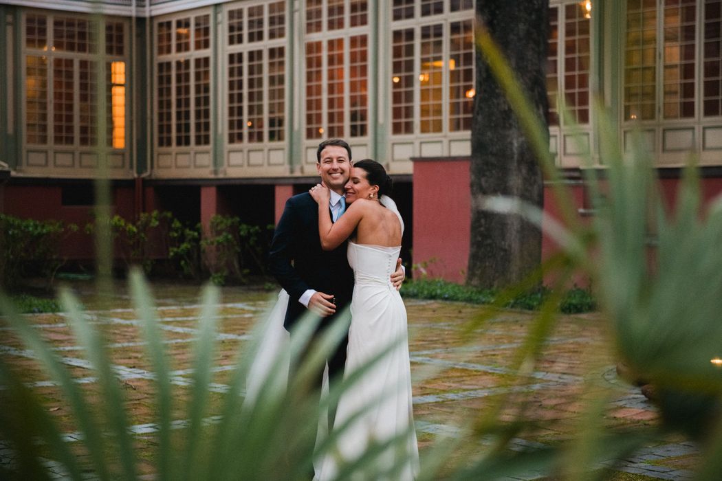 Sofi and Tomás on their wedding day